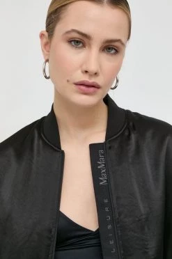 Γυναικεία Κοντά μπουφάν Μπουφάν Bomber Max Mara Leisure χρώμα: μαύρο, -Αξεσουάρ || Παπούτσια || Ρούχα Κατάστημα unnamed file 100