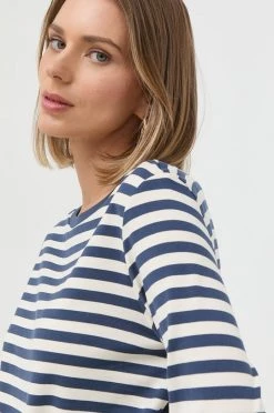 Γυναικεία Μακρυμάνικο Βαμβακερή μπλούζα με μακριά μανίκια Weekend Max Mara ναυτικό μπλε -Αξεσουάρ || Παπούτσια || Ρούχα Κατάστημα unnamed file 1012