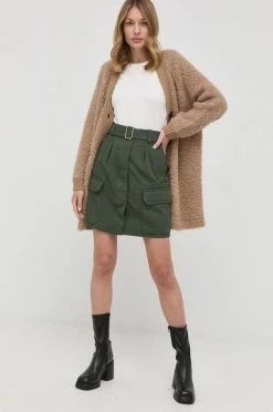 Γυναικεία Φούστες Βαμβακερή φούστα Weekend Max Mara πράσινο,