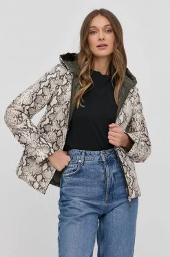 Γυναικεία Γιλέκα Αμάνικο από πούπουλα MAX&Co. χρώμα: μπεζ,