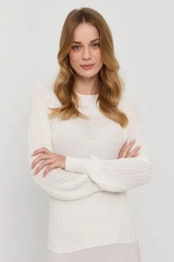 Γυναικεία Χωρίς φερμουάρ Πουλόβερ MAX&Co. χρώμα: κρεμ