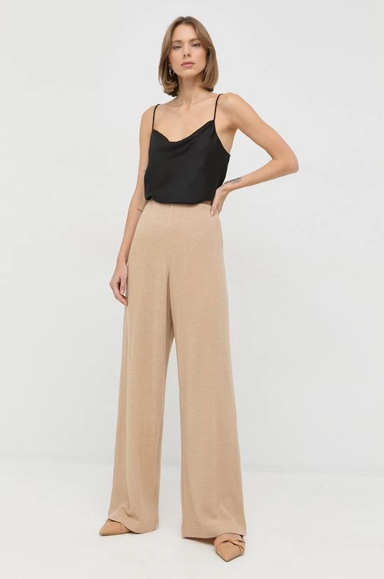 Γυναικεία Υφασμάτινα Μάλλινα παντελόνια Max Mara Leisure μπεζ, 4 Γυναικεία Υφασμάτινα Μάλλινα παντελόνια Max Mara Leisure μπεζ, - Image 2