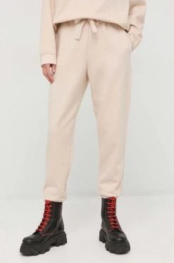 Γυναικεία Παντελόνια φόρμας Φούτερ με μείγμα από μαλλί Weekend Max Mara μπεζ,