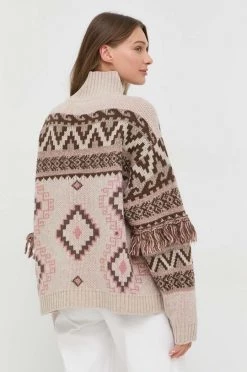 Γυναικεία Χωρίς φερμουάρ Μάλλινο πουλόβερ Weekend Max Mara χρώμα: μπεζ, -Αξεσουάρ || Παπούτσια || Ρούχα Κατάστημα unnamed file 13