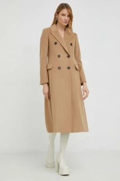 Γυναικεία Παλτά Μάλλινο παλτό MAX&Co. μπεζ,