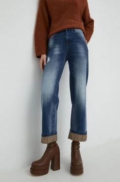 Γυναικεία Straight και Regular Τζιν παντελονι MAX&Co. Aliscafo σκούρο μπλε