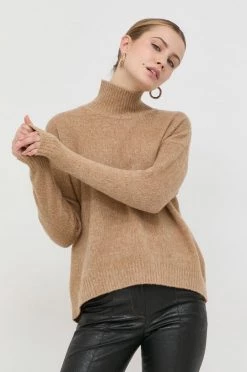 Γυναικεία Χωρίς φερμουάρ Μάλλινο πουλόβερ Max Mara Leisure χρώμα: καφέ,