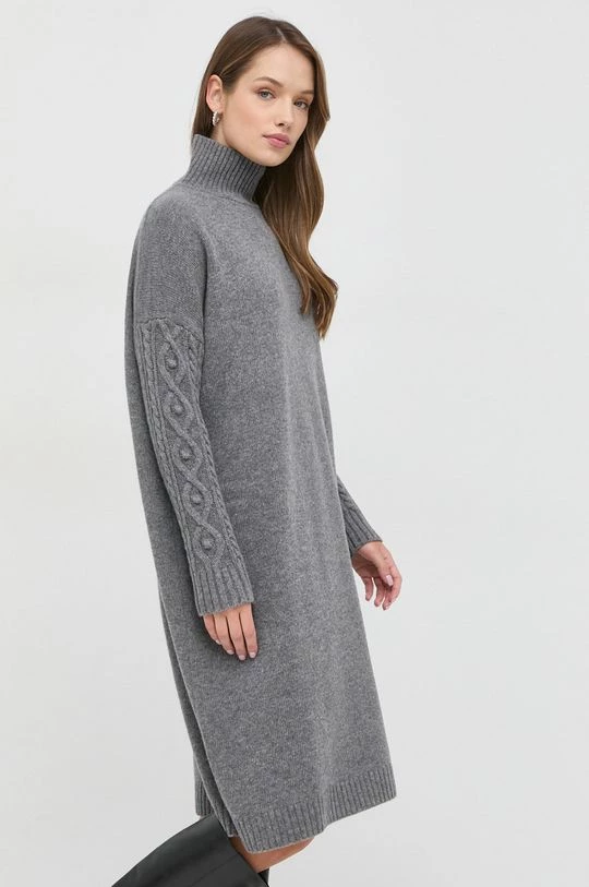 Γυναικεία Φορέματα Μάλλινο φόρεμα Weekend Max Mara γκρι, 3 Γυναικεία Φορέματα Μάλλινο φόρεμα Weekend Max Mara γκρι,