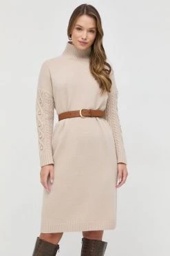 Γυναικεία Φορέματα Μάλλινο φόρεμα Weekend Max Mara μπεζ,