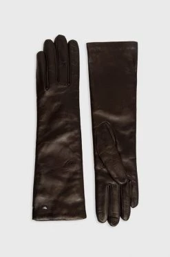 Γυναικεία Γάντια Δερμάτινα γάντια Weekend Max Mara καφέ