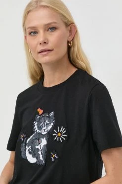 Γυναικεία Κοντομάνικο Βαμβακερό μπλουζάκι MAX&Co. μαύρο -Αξεσουάρ || Παπούτσια || Ρούχα Κατάστημα unnamed file 1420