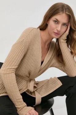 Γυναικεία Με φερμουάρ Μάλλινη ζακέτα Max Mara Leisure μπεζ