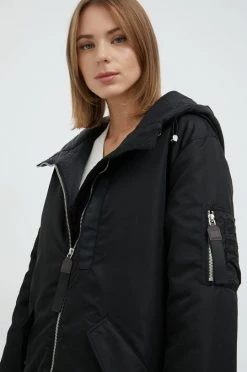 Γυναικεία Μακριά μπουφάν Μπουφάν MAX&Co. μαύρο,