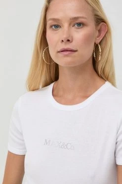 Γυναικεία Κοντομάνικο Βαμβακερό μπλουζάκι MAX&Co. άσπρο -Αξεσουάρ || Παπούτσια || Ρούχα Κατάστημα unnamed file 1546