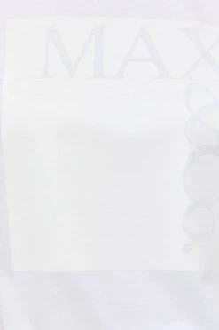 Γυναικεία Κοντομάνικο Βαμβακερό μπλουζάκι MAX&Co. άσπρο -Αξεσουάρ || Παπούτσια || Ρούχα Κατάστημα unnamed file 1562