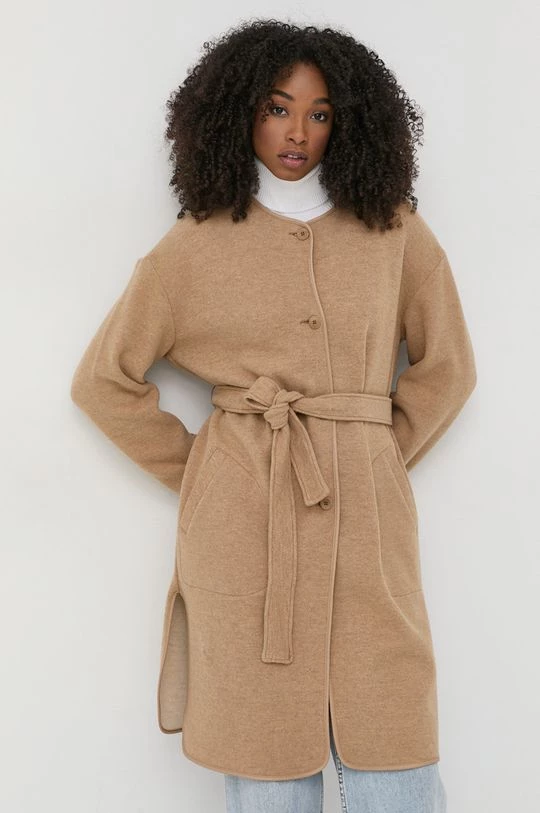 Γυναικεία Παλτά Μάλλινο παλτό Max Mara Leisure καφέ, 3 Γυναικεία Παλτά Μάλλινο παλτό Max Mara Leisure καφέ,