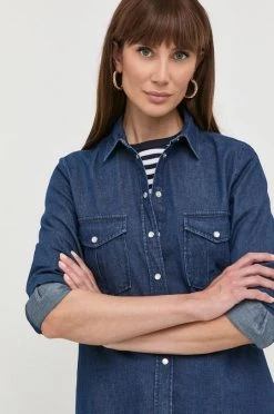 Γυναικεία Πουκάμισα Τζιν πουκάμισο MAX&Co. ναυτικό μπλε, -Αξεσουάρ || Παπούτσια || Ρούχα Κατάστημα unnamed file 1586