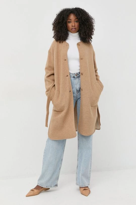 Γυναικεία Παλτά Μάλλινο παλτό Max Mara Leisure καφέ, 4 Γυναικεία Παλτά Μάλλινο παλτό Max Mara Leisure καφέ, - Image 2