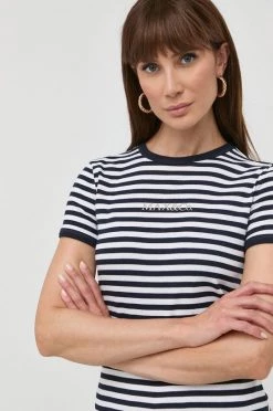 Γυναικεία Κοντομάνικο Βαμβακερό μπλουζάκι MAX&Co. μαύρο