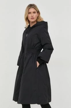 Γυναικεία Μακριά μπουφάν Μπουφάν με επένδυση από πούπουλα Weekend Max Mara μαύρο,