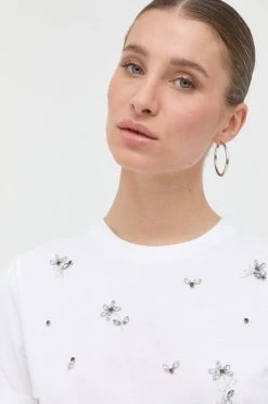 Γυναικεία Κοντομάνικο Βαμβακερό μπλουζάκι MAX&Co. άσπρο -Αξεσουάρ || Παπούτσια || Ρούχα Κατάστημα unnamed file 1731