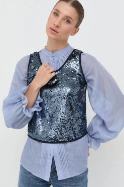 Γυναικεία Αμάνικος Μπλουζάκι MAX&Co. ναυτικό μπλε