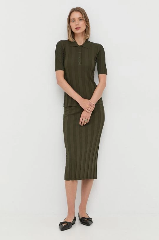 Γυναικεία Κοντομάνικο Πόλο Max Mara Leisure πράσινο 4 Γυναικεία Κοντομάνικο Πόλο Max Mara Leisure πράσινο - Image 2