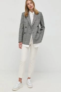 Γυναικεία Υφασμάτινα Παντελόνι Weekend Max Mara μπεζ,