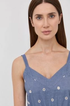 Γυναικεία Φορέματα Φόρεμα από λινό μείγμα MAX&Co. μπλε -Αξεσουάρ || Παπούτσια || Ρούχα Κατάστημα unnamed file 1924