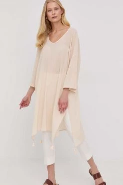 Γυναικεία Φορέματα Βαμβακερό φόρεμα Max Mara Leisure μπεζ,