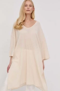 Γυναικεία Φορέματα Βαμβακερό φόρεμα Max Mara Leisure μπεζ, -Αξεσουάρ || Παπούτσια || Ρούχα Κατάστημα unnamed file 1935