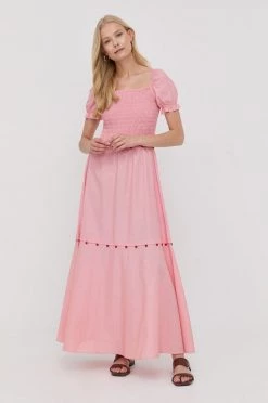 Γυναικεία Φορέματα Βαμβακερό φόρεμα MAX&Co. πορτοκαλί