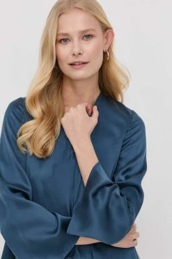 Γυναικεία Μπλούζες Μεταξωτή μπλούζα MAX&Co. χρώμα: ναυτικό μπλε -Αξεσουάρ || Παπούτσια || Ρούχα Κατάστημα unnamed file 2000