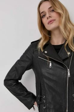 Γυναικεία Κοντά μπουφάν Δερμάτινη ραμονέσκα MAX&Co. χρώμα: μαύρο, -Αξεσουάρ || Παπούτσια || Ρούχα Κατάστημα unnamed file 2027