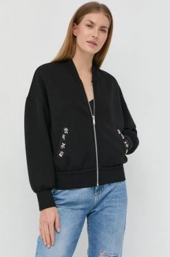 Γυναικεία Με φερμουάρ Μπλούζα MAX&Co. μαύρο,