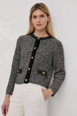 Γυναικεία Με φερμουάρ Πλεκτή ζακέτα MAX&Co. χρώμα: άσπρο