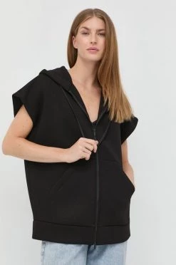 Γυναικεία Με φερμουάρ Γιλέκο Max Mara Leisure μαύρο,