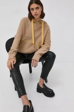 Γυναικεία Χωρίς φερμουάρ Μάλλινη μπλούζα MAX&Co. χρώμα: μπεζ