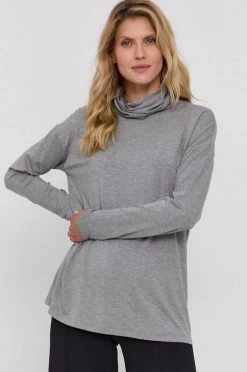 Γυναικεία Μακρυμάνικο Longsleeve Max Mara Leisure χρώμα: γκρι