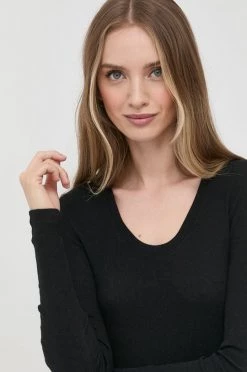 Γυναικεία Μακρυμάνικο Πουκάμισο μακρυμάνικο με μείγμα μαλλιού MAX&Co. μαύρο -Αξεσουάρ || Παπούτσια || Ρούχα Κατάστημα unnamed file 2201