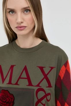 Γυναικεία Κοντομάνικο Βαμβακερό μπλουζάκι MAX&Co. πράσινο -Αξεσουάρ || Παπούτσια || Ρούχα Κατάστημα unnamed file 2206