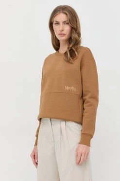 Γυναικεία Χωρίς φερμουάρ Μπλούζα Max Mara Leisure καφέ,