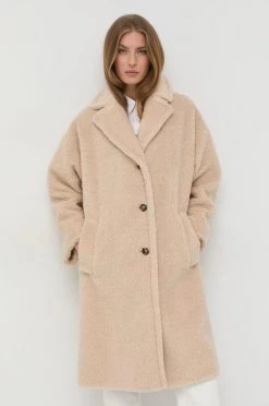 Γυναικεία Παλτά Μάλλινο παλτό Weekend Max Mara μπεζ,
