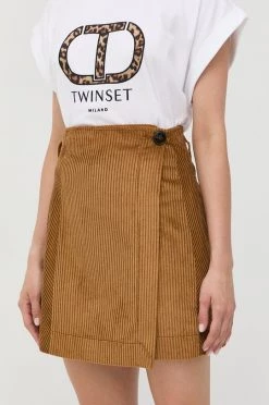 Γυναικεία Φούστες Φούστα κοτλέ MAX&Co. καφέ,