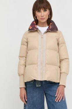 Γυναικεία Κοντά μπουφάν Αναστρέψιμο μπουφάν με επένδυση από πούπουλα MAX&Co. μπεζ,