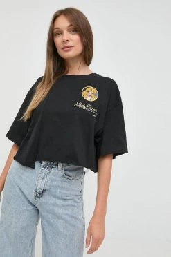 Γυναικεία Κοντομάνικο Βαμβακερό μπλουζάκι MAX&Co. μαύρο -Αξεσουάρ || Παπούτσια || Ρούχα Κατάστημα unnamed file 2363