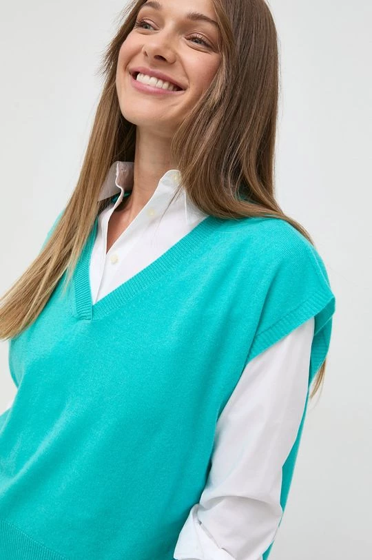 Γυναικεία Χωρίς φερμουάρ Μάλλινο γιλέκο MAX&Co. χρώμα: τιρκουάζ, 6 Γυναικεία Χωρίς φερμουάρ Μάλλινο γιλέκο MAX&Co. χρώμα: τιρκουάζ, - Image 4