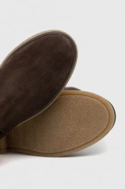 Γυναικεία Μποτάκια Σουέτ μπότες τσέλσι Weekend Max Mara χρώμα: καφέ, -Αξεσουάρ || Παπούτσια || Ρούχα Κατάστημα unnamed file 2412