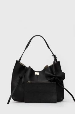 Γυναικεία Τσάντες Shopper και Tote Δερμάτινη τσάντα Weekend Max Mara μαύρο