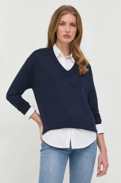 Γυναικεία Χωρίς φερμουάρ Μεταξωτό πουλόβερ Weekend Max Mara ναυτικό μπλε,